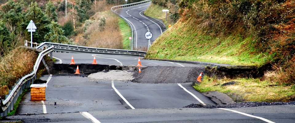 Picture of earthquake damage