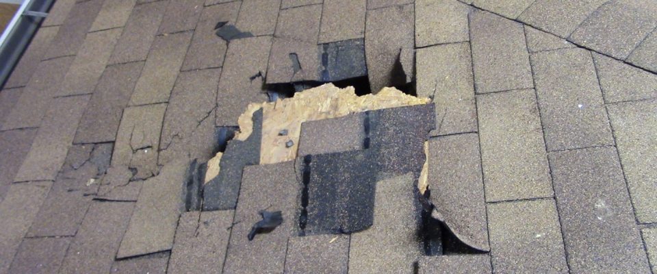 Picture of broken roof